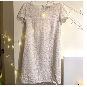 White lace dress